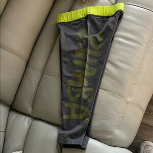 Zumba Fitness Gray and Lime Leggings